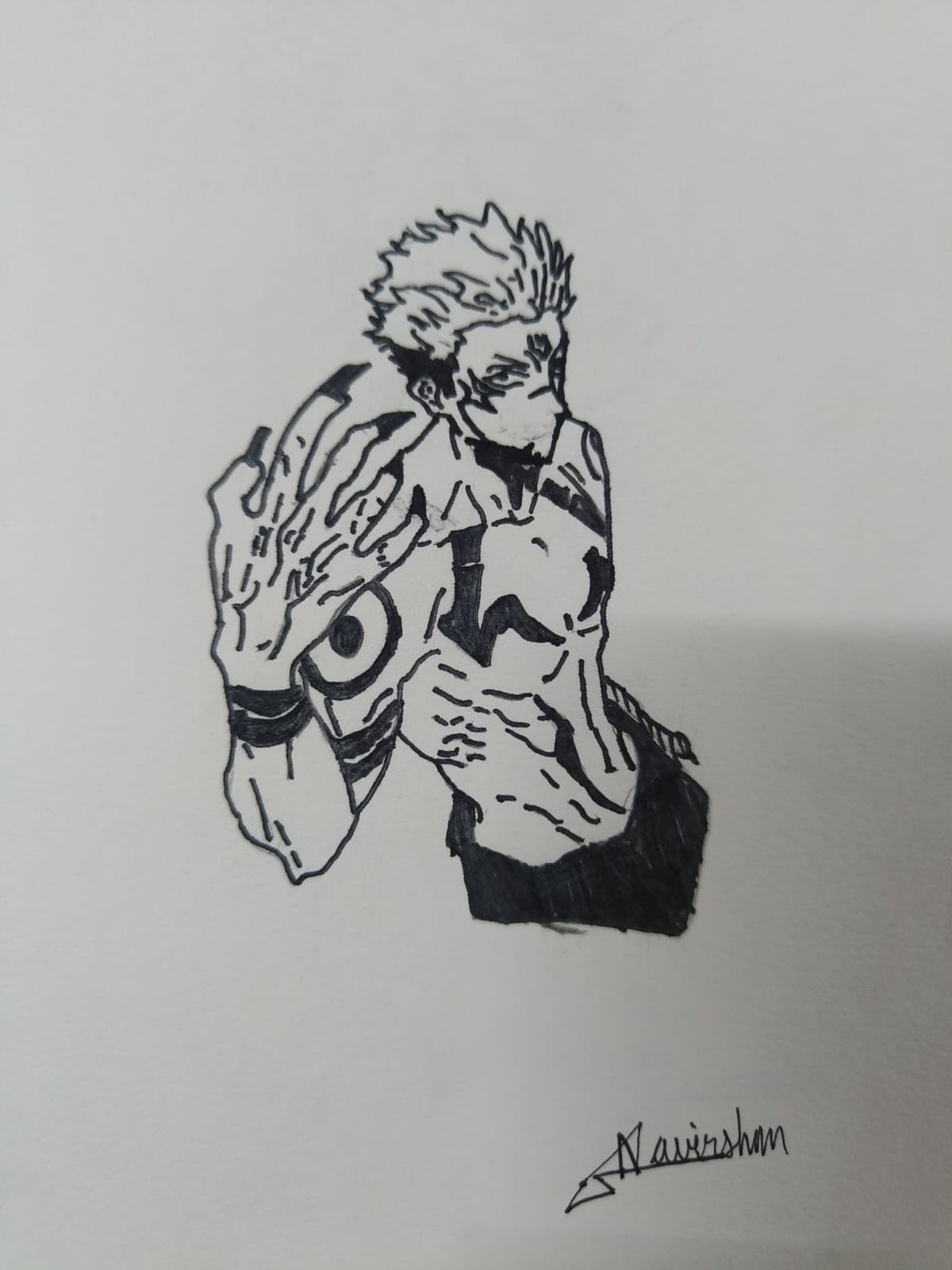 SKETCHING BY NAVIRSHAN(7-A)